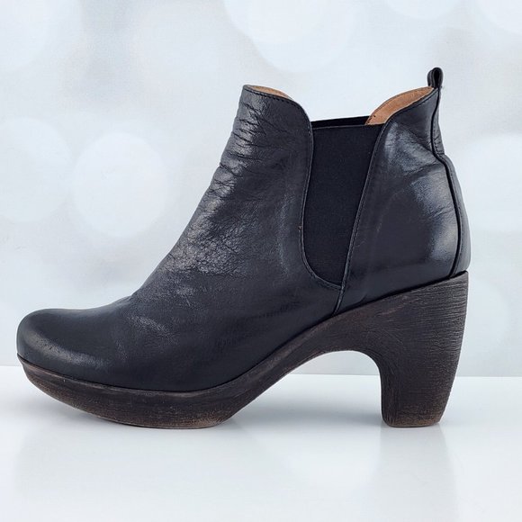 Black High Heels Ankle Boots by Eric Michael - Picture 3 of 12